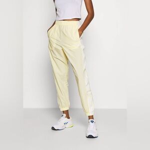 Adidas Women's Pants – Yellow & White – Size XS – Track Pants / Trousers